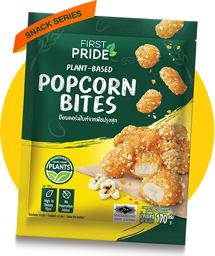FIRST PRIDE Popcorn Bites, plant-based popcorn chicken
